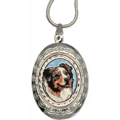 Australian Shepherd Dog Jewelry Locket Necklaces