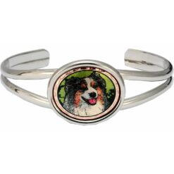 Dog Wire Bracelets Created in Australian Shepherd Dog Design