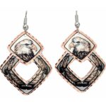 Feathers and Bald Eagle Earrings