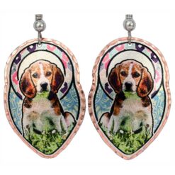 Cute Beagle Dog Jewelry Handmade Earrings