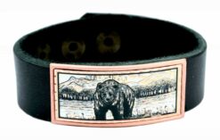 Grizzly Bear Leather Bracelets