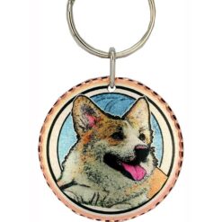 Cardigan Welsh Corgis dog key chains are handmade unique gifts for dog lovers.