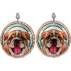 Cute Dog Jewelry Beautiful Bulldog Earrings