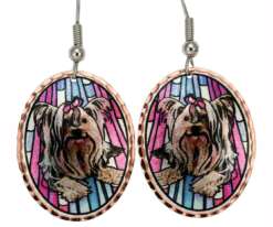 Beautiful Dog Jewelry,Yorkshire Terrier Earrings