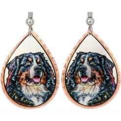 Bernese Mountain Dog Jewelry Handmade Earrings