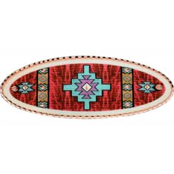 Red & Turquoise Colored Native Hair Clips