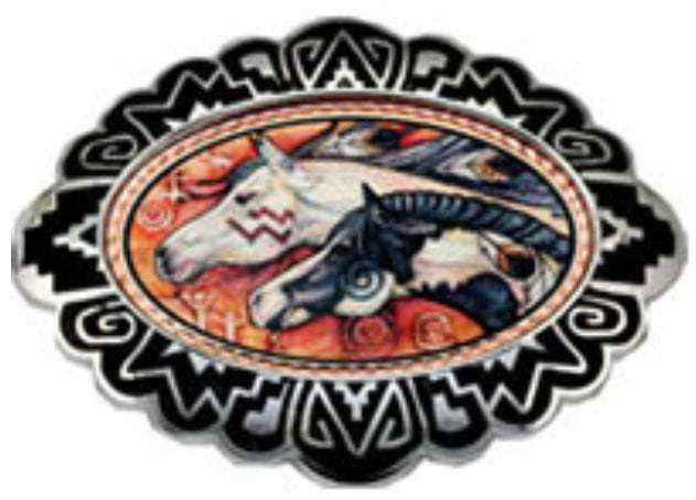 Colorful Western Buckles