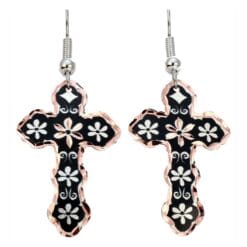 Cross Flower Earrings