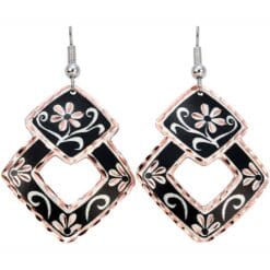 Cut Out Square Flower Earrings