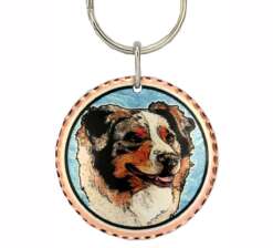 Dog Gifts Australian Shepherd Key Chains