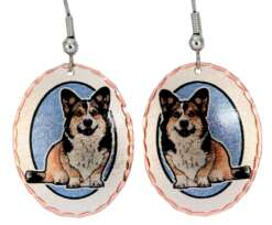 Dog Theme Jewelry, Cardigan Welsh Corgis Dog Earrings