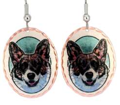 Dog Jewelry, Cardigan Welsh Corgis Earrings