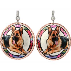 Wholesale Dog Theme Jewelry, German Shepherd Earrings