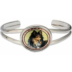 Sheltie Wire Bracelets, Unique Dog Jewelry