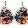 German Shepherd Earrings, Jewelry For Dog Lovers