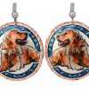 Golden Retriever Earrings, Dog Themed Jewelry