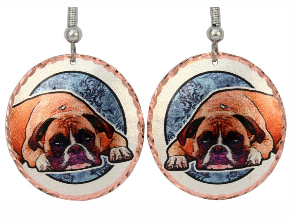 Dog Boxer Earrings, Trendy Dog Jewelry Earrings Wholesale