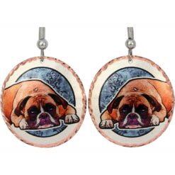 Dog Themed Jewelry, Boxer Earrings