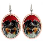 Dog Jewelry Sheltie Earrings