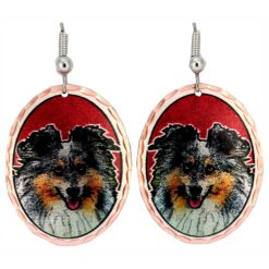 Dog Themed Jewelry, Sheltie Earrings