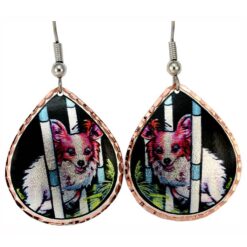 Papilion Dog Earrings