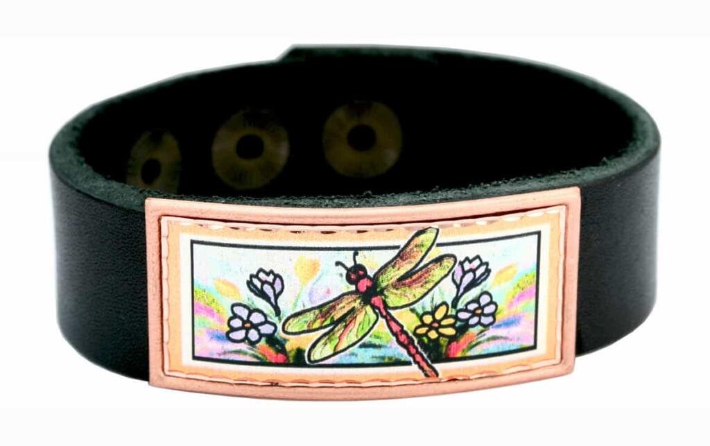 Handmade Dragonfly Leather Bracelets Handmade Dragonfly Leather Bracelets