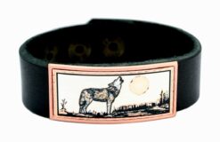 Howling Wolf Handcrafted Leather Bracelets