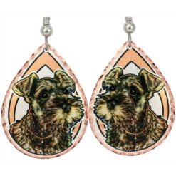 Wholesale Dog Jewelry, Miniature Schnauzer Earrings