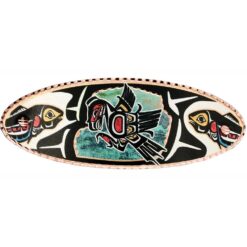 Wholesale Copper Jewelry, Haida Indian Eagle and Salmon Hair Clips