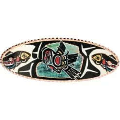 Wholesale Copper Jewelry, Haida Indian Eagle and Salmon Hair Clips