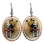 Alaskan Native Bear Totem Earrings