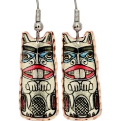 Alaska Northwest Native Beaver Earrings
