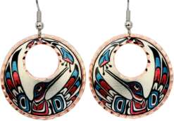 Alaska Native Hummingbird Earrings