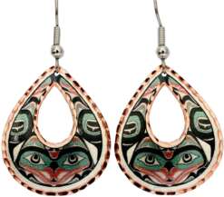 Alaska Jewelry Native Bear Earrings