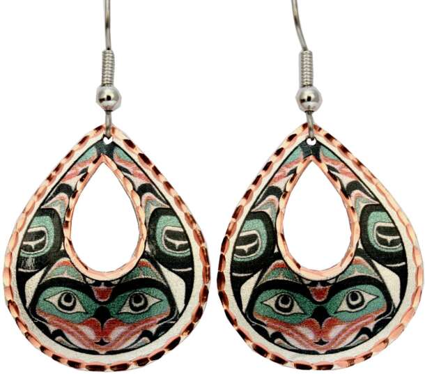 Alaska Jewelry Native Bear Earrings