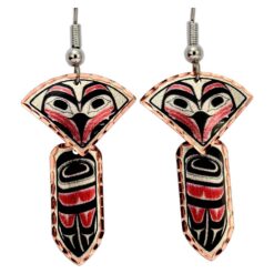 Alaska Native Totem Dangle Earrings