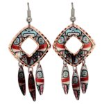 Abstract Alaska Native Earrings