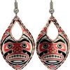 Alaska Beaver Native Indian Human Earrings