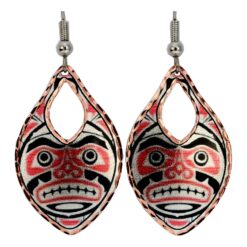 Handcrafted Alaska Native Beaver Native Human Earrings
