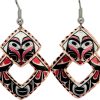 NW Native Alaska Owl Earrings