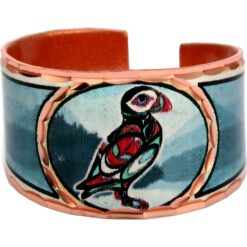 Handmade Copper Puffin Rings