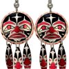 Alaska NW Native Sun Totem Earrings