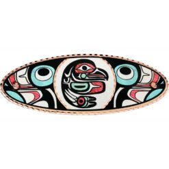 Hair Clips Handmade in Eagle Haida Design