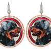 Rottweiler Earrings, Unique Dog Jewelry