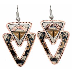 Cut Out Triangle Native Sun Earrings