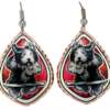 Sheepdog Earrings Colorful Dog Art Jewelry Sheepdog Earrings Colorful Dog Art Jewelry