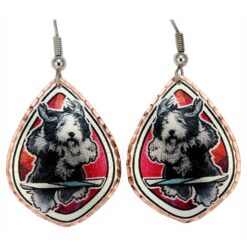 Sheepdog Dog Earrings