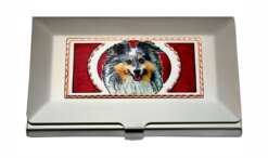 Sheltie Dog Card Holders Handmade Gifts