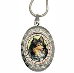 Sheltie Dog Jewelry Locket Necklaces