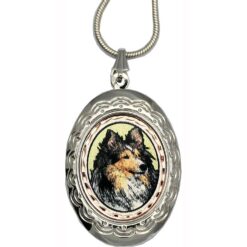Sheltie Dog Locket Necklaces